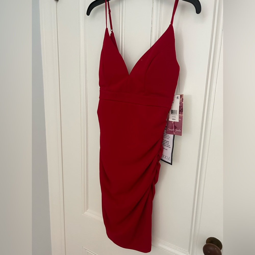 Red formal dress